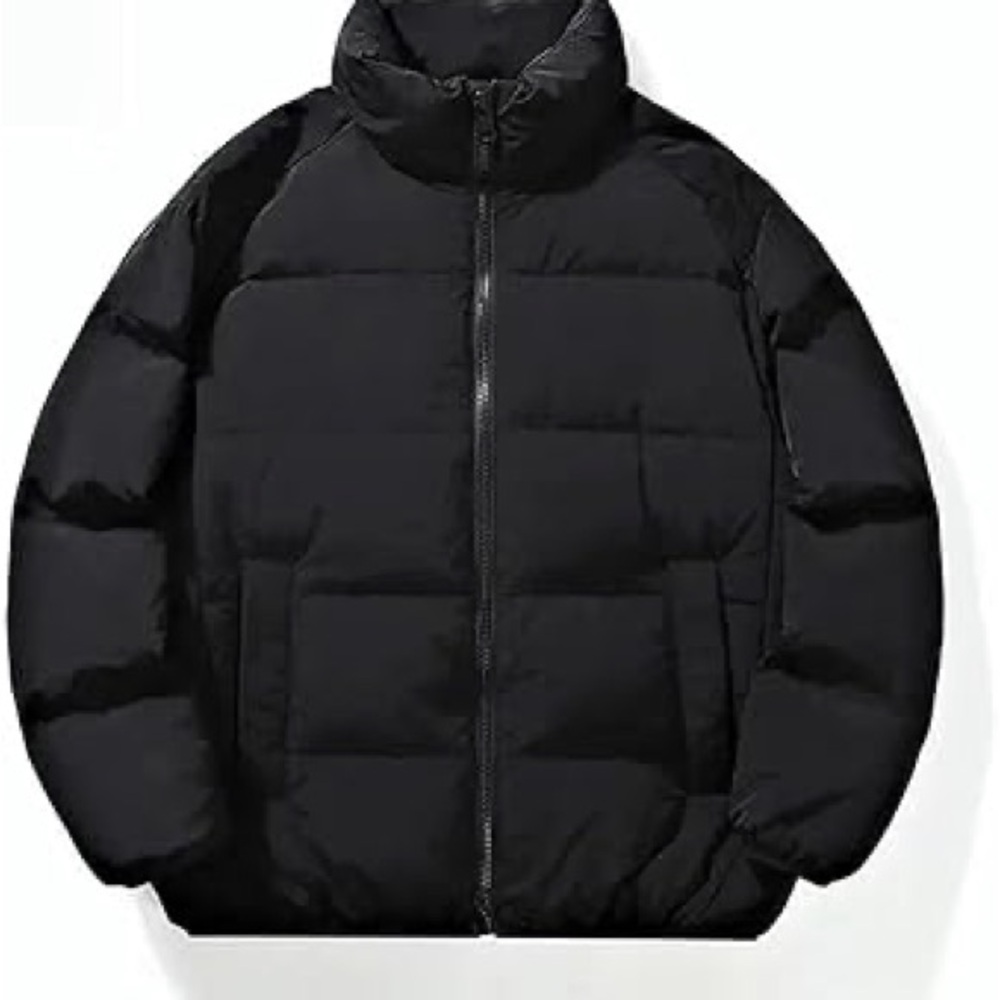 Woman/Men's Classic Black Puffer Jacket